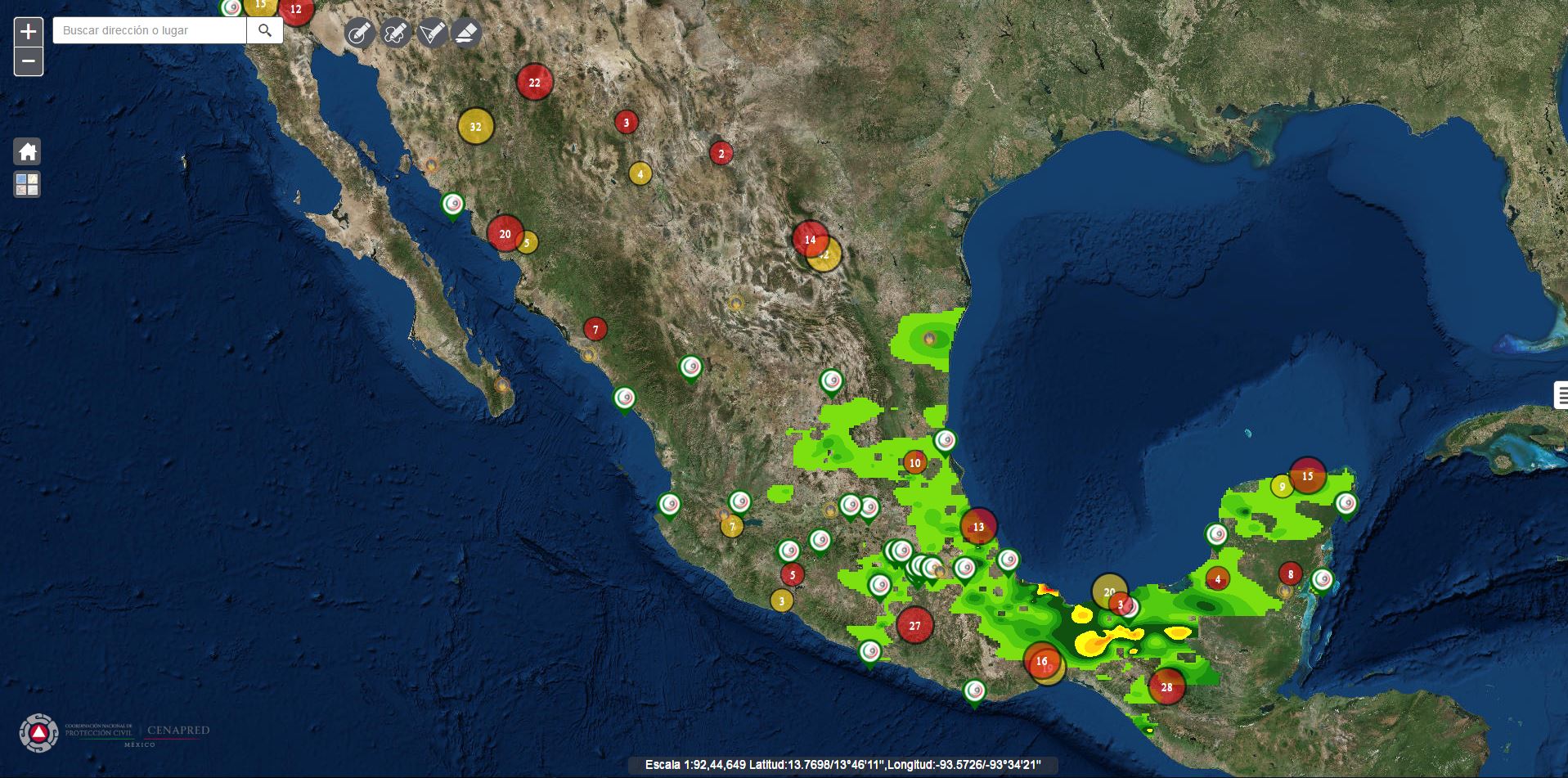 Atlas Nacional de Riesgos Mapa Atlas De Riesgo
